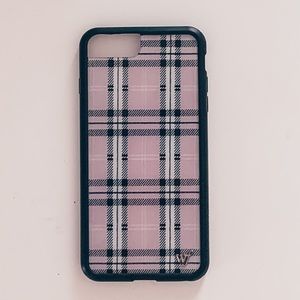 Wildflower Lavender Plaid iPhone Case 6+/7+/8+